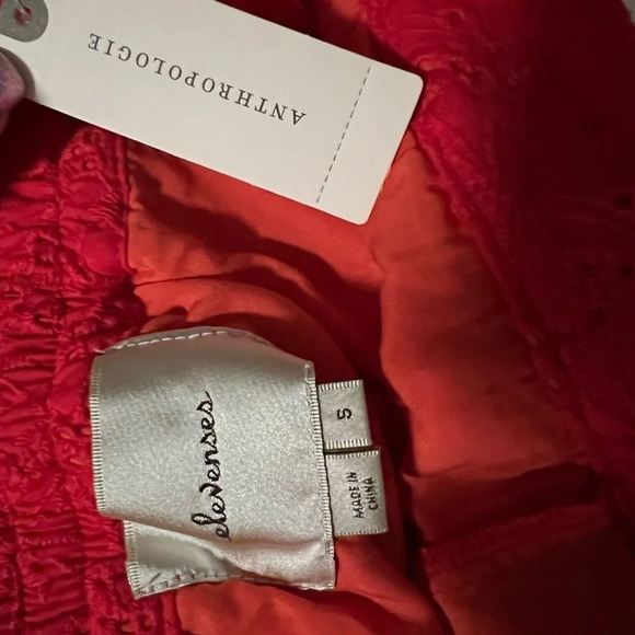Elevenses Anthropologie Rouge Eyelet Wide-Leg Crop culottes, Women’s Size Small - Picture 12 of 12